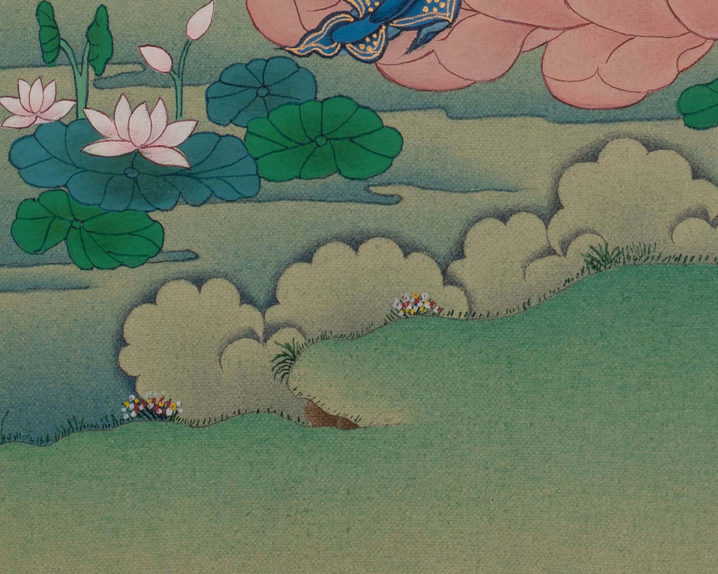 Traditional Buddha Amitayus Thangka | Longevity, Wisdom, and Enlightened Blessings
