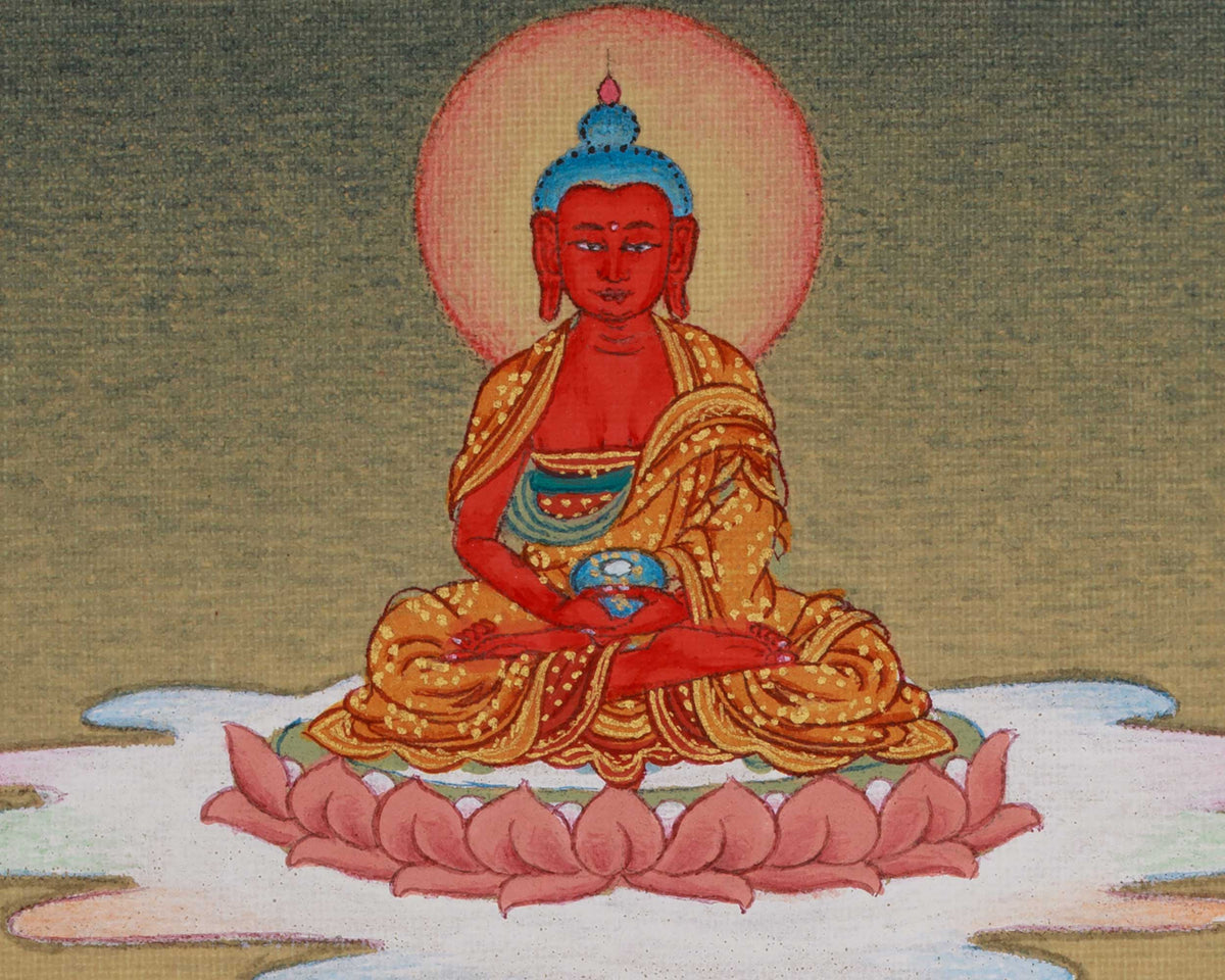 longevity Deity White Tara With Amitabha Buddha | Female Buddha