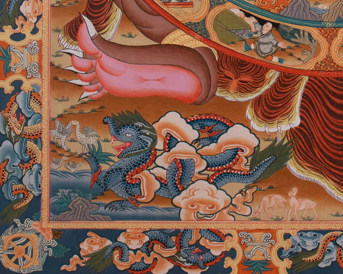 Hand-painted Wheel of Life Thangka | Thangka Painting