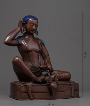 Jetsun Milarepa Sculpture | Traditionally Hand Carved Buddhist Art