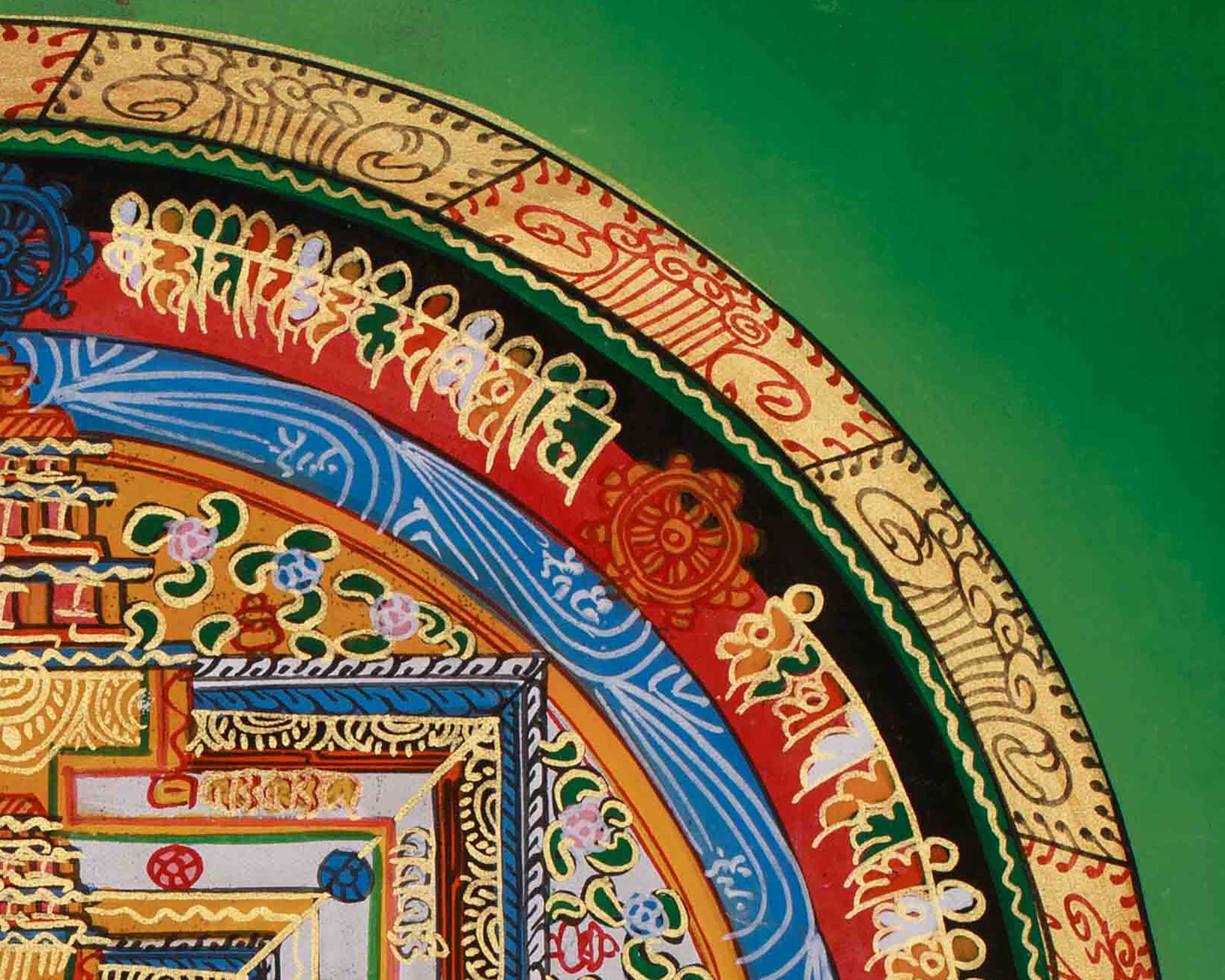 Hand-Painted Meditation Kalachakra Mandala | Wisdom, Balance, and Inner Awakening