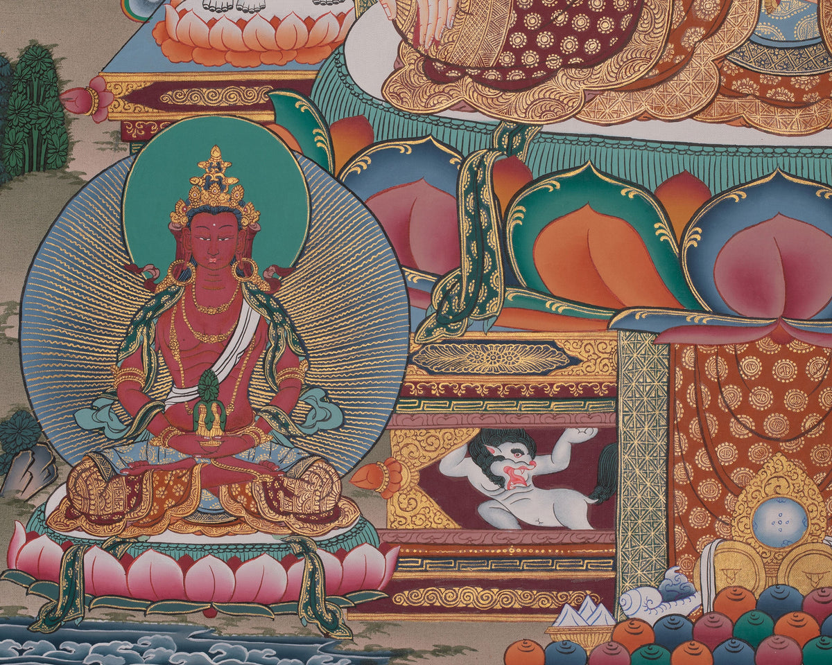 White Tara Buddhist Painting | Sacred Art of Compassion and Longevity