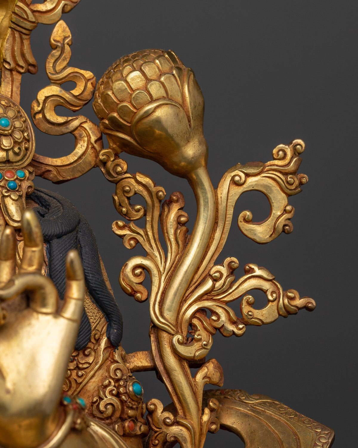 Green Tara a Nepalese Handmade Statue | Embodiment of Compassion and Action