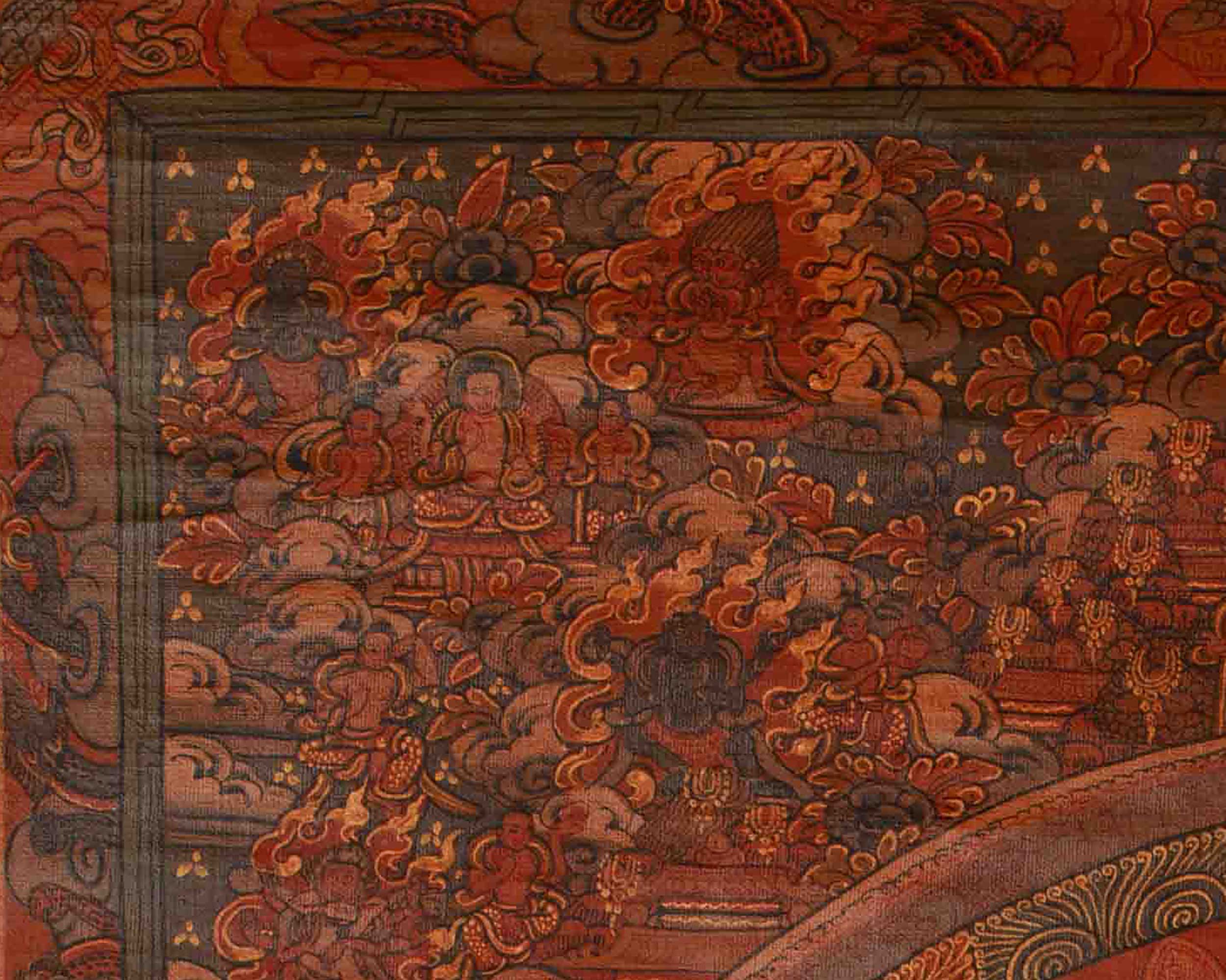Spiritual Hand-Painted Buddha Mandala | Symbolizing Wisdom, Compassion, and Enlightenment