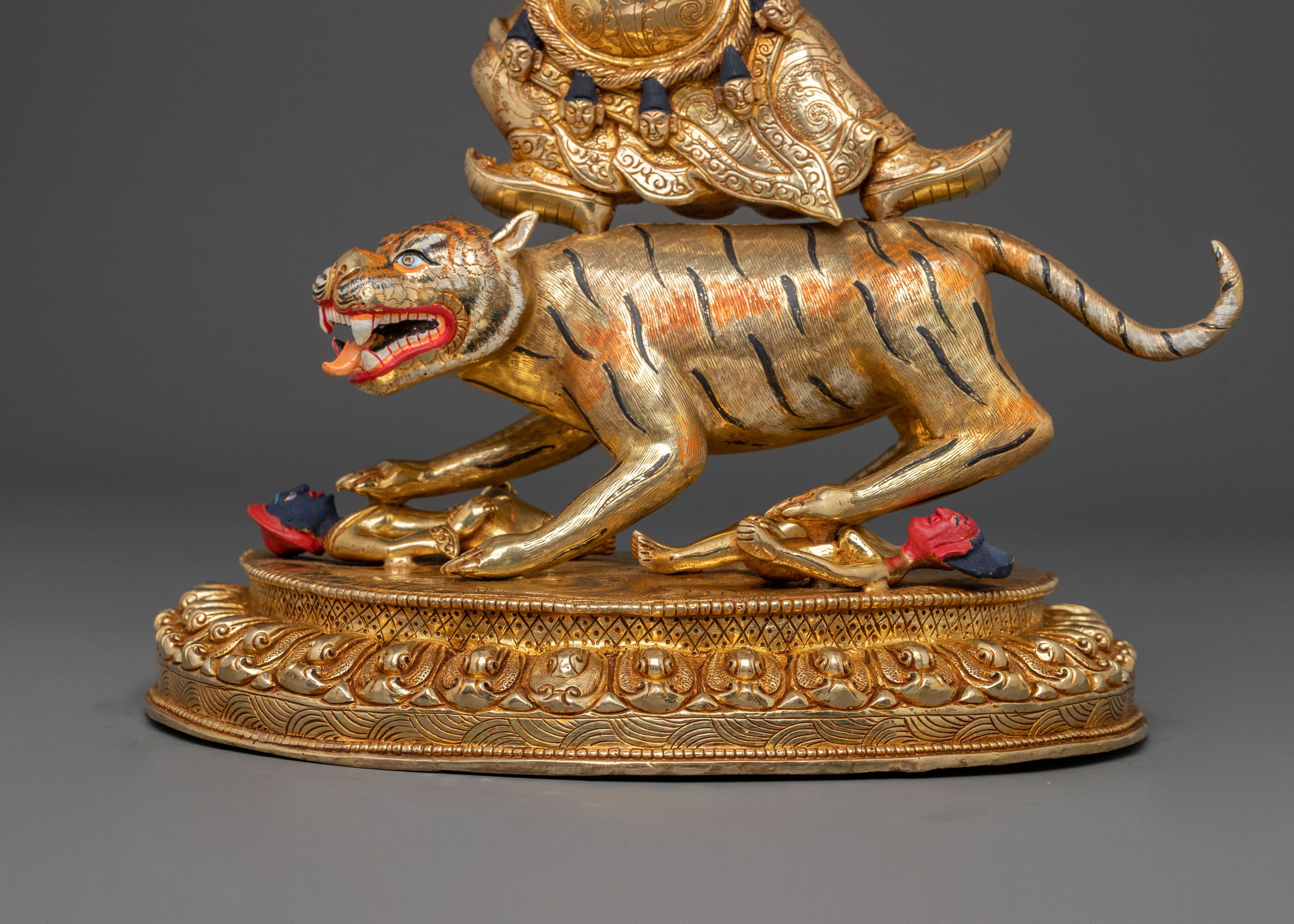 Spiritual Dorje Drollo Vajra Protector Statue | Tibetan Buddhist Sculpture