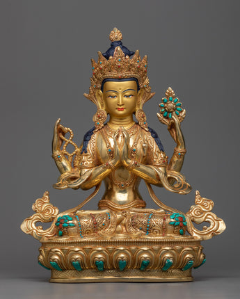 4 arm chenrezi-sculpture