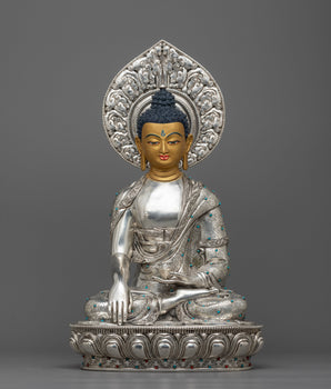 silver-figurine-shakyamuni-buddha