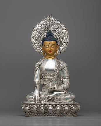 silver-figurine-shakyamuni-buddha
