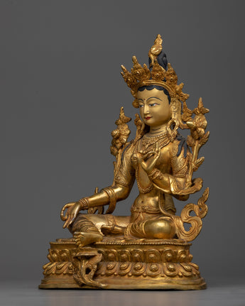 buddhist-green-tara-statue