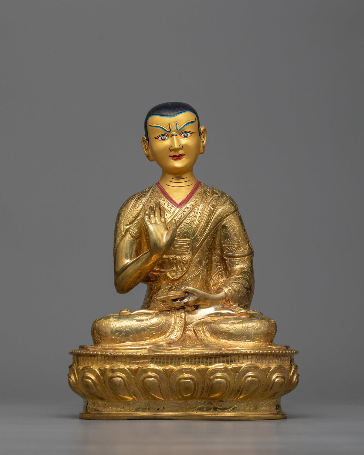 Tsongkhapa with Disciples Statue | Tribute to the Gelugpa Lineage