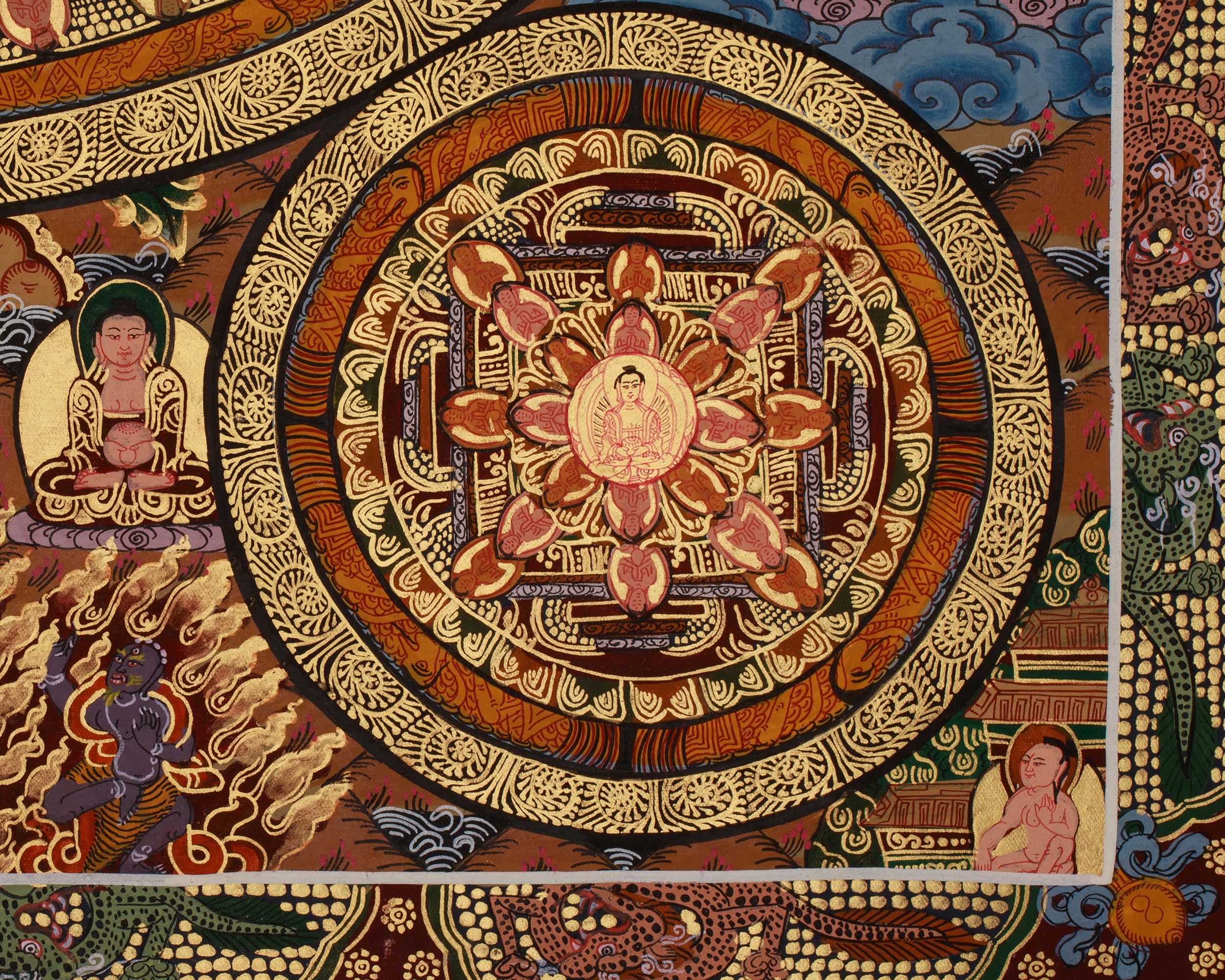 Traditional Art of Buddha Mandala | A Sacred Representation of the Enlightened Universe