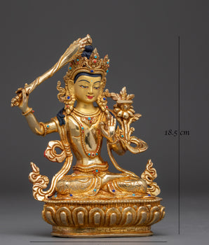 Himalayan Wisdom Deity Manjushri Art