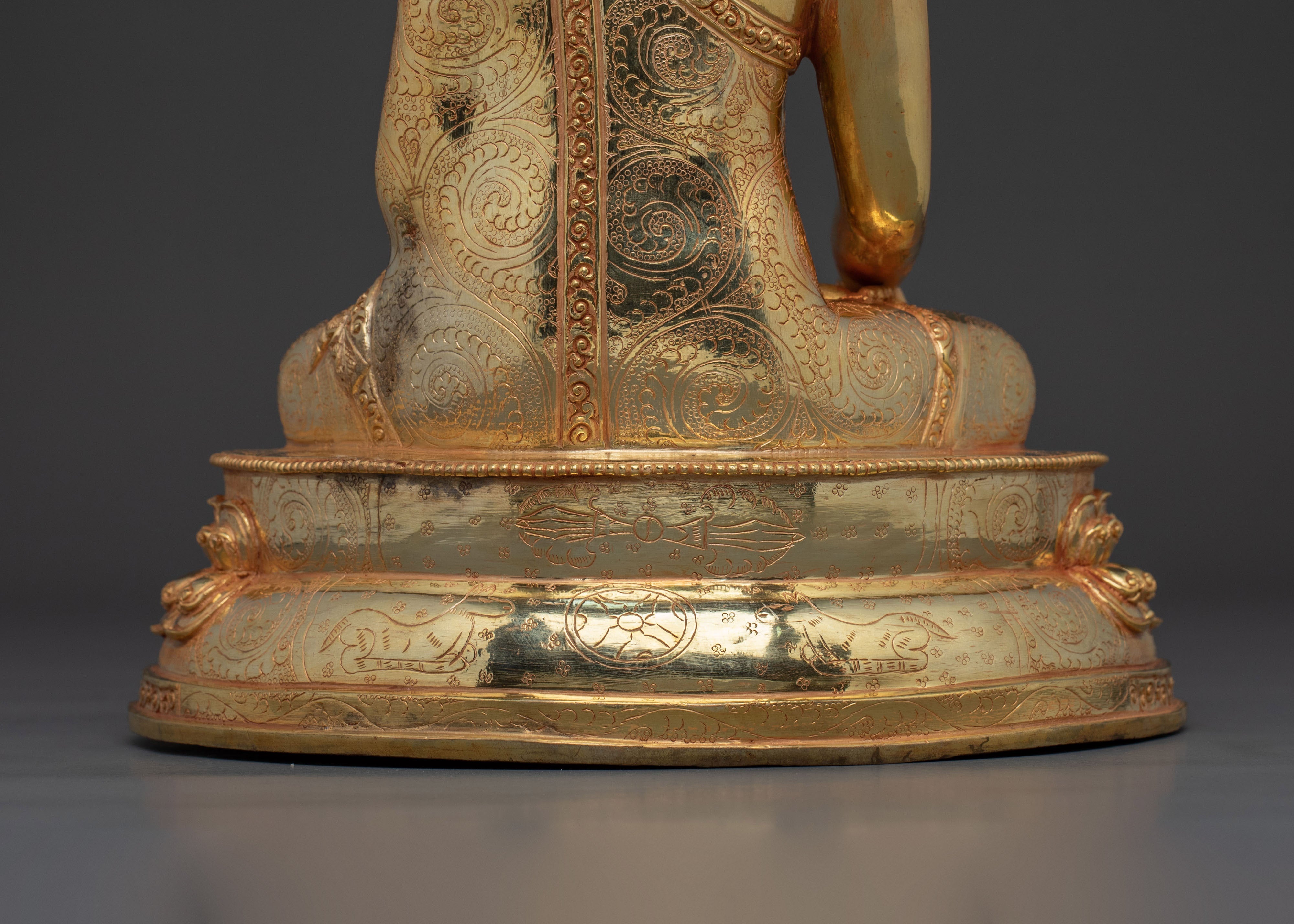 Traditional Handcrafted Shakyamuni Buddha Figurine | Spiritual Home Decor