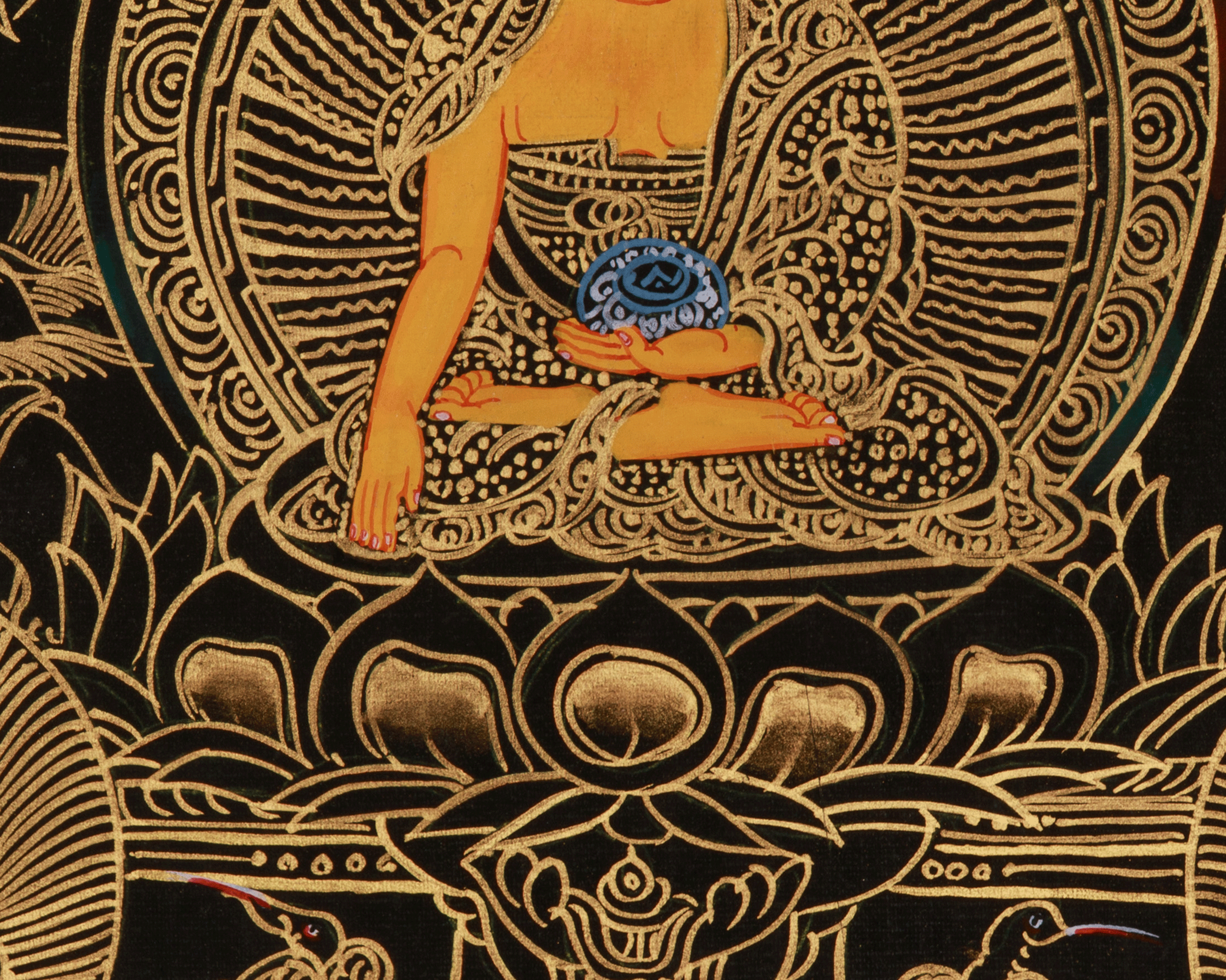 Traditional Art of Buddha Life Story Thangka | Shakyamuni Buddha Thangka