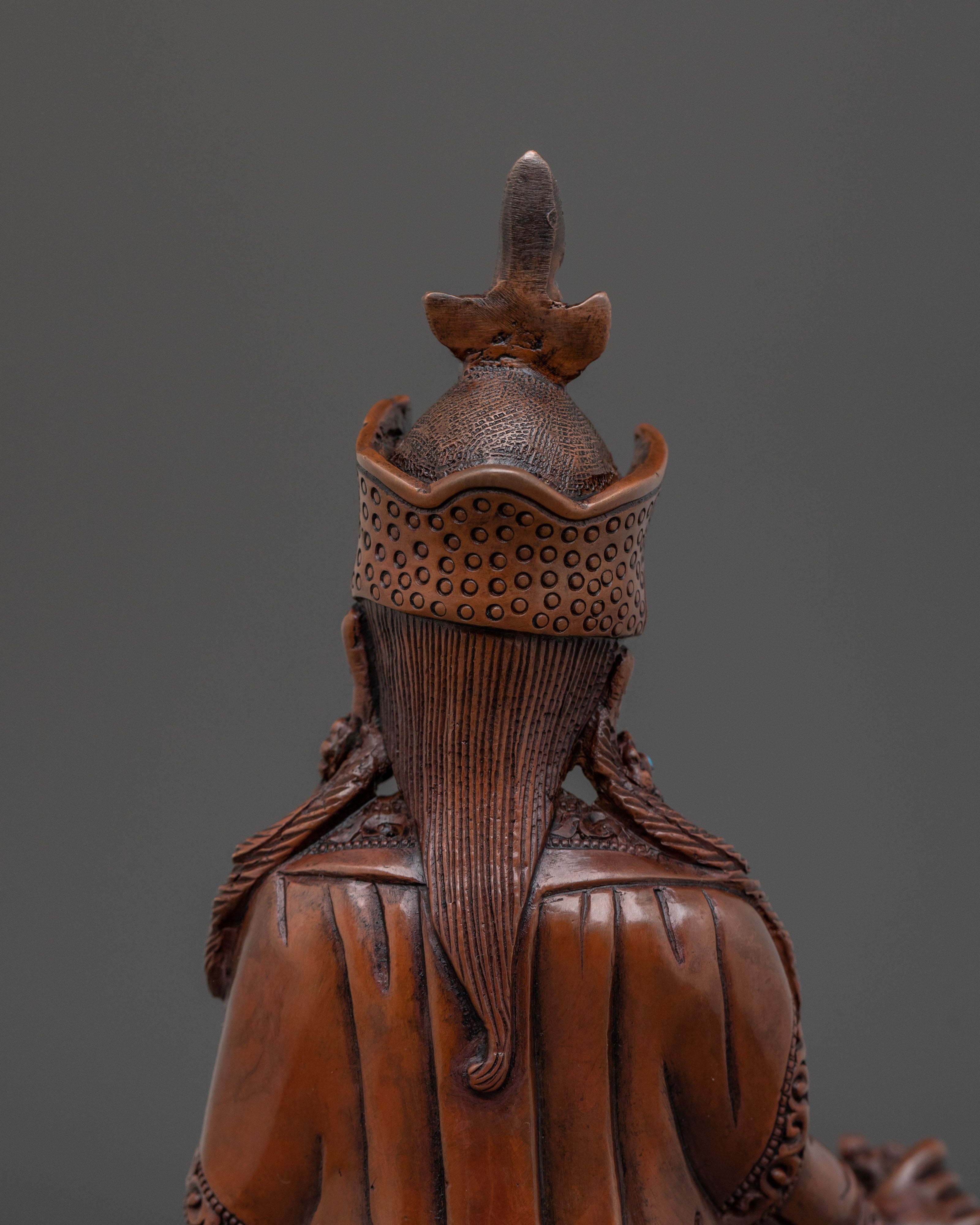 Guru Rinpoche Oxidized Copper Statue | Padmasambhava Buddhist Art