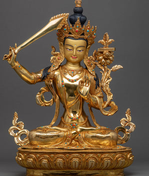 Manjushri Boddhisattva Sculpture 