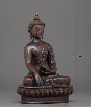 Enlightened Meditating Shakyamuni Buddha Sculpture