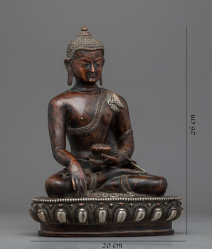 Shakyamuni Buddha Meditations Practice Statue | Traditionally Hand-Carved Buddha Art