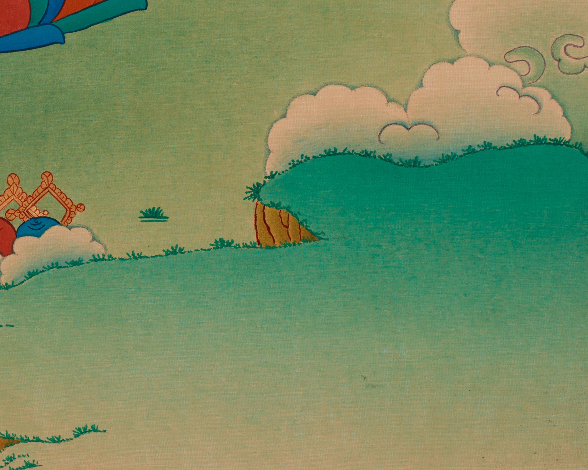 Tibetan Machig Labdron Thangka | Tibetan Yogini | The founder of The Chöd