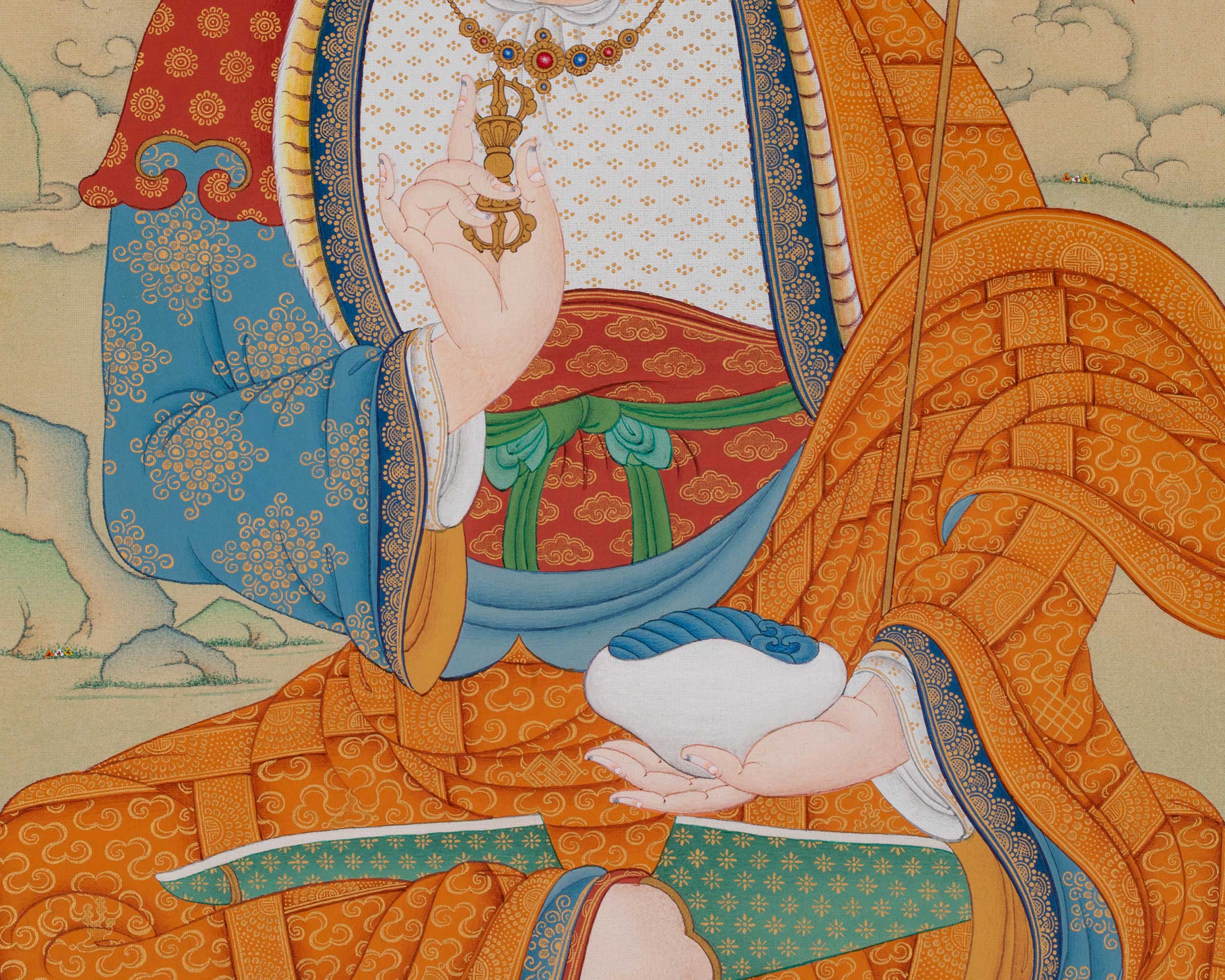 Guru Rinpoche Artwork | Padmasambhava, The Lotus Born | Traditional Thangka Print