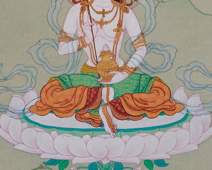 Mandarva Thangka | Guru Padmasambhava’s Enlightened Consort