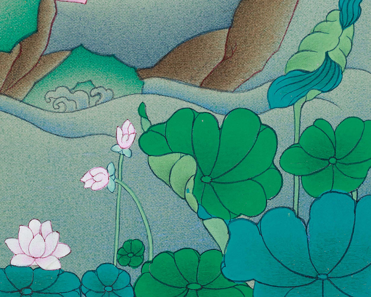 Liberation Mother Green Tara Thangka | Compassion & Healing Deity