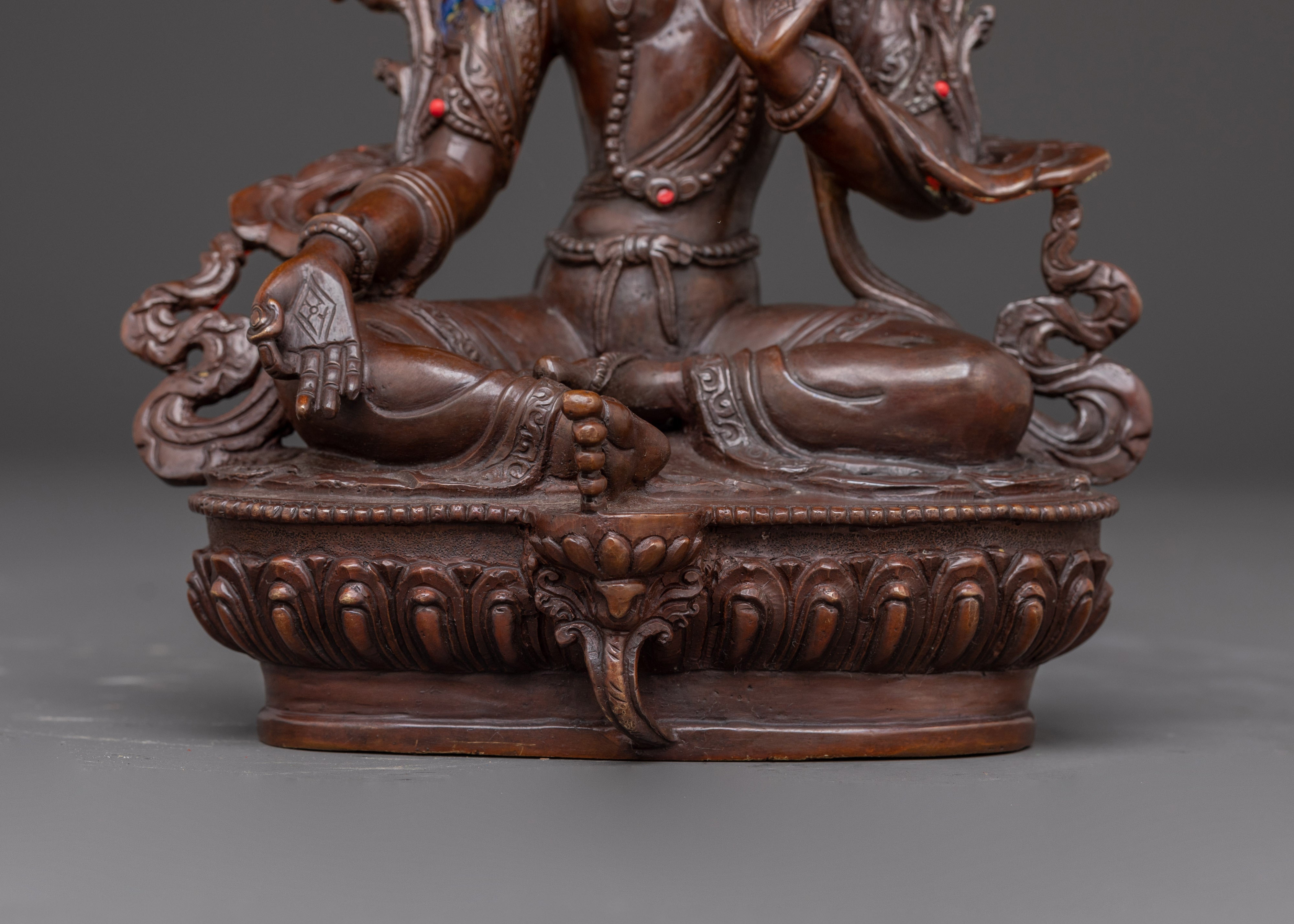 Handmade Mother Green Tara (Shyama Tara) Statue | Spiritual Altar Decor