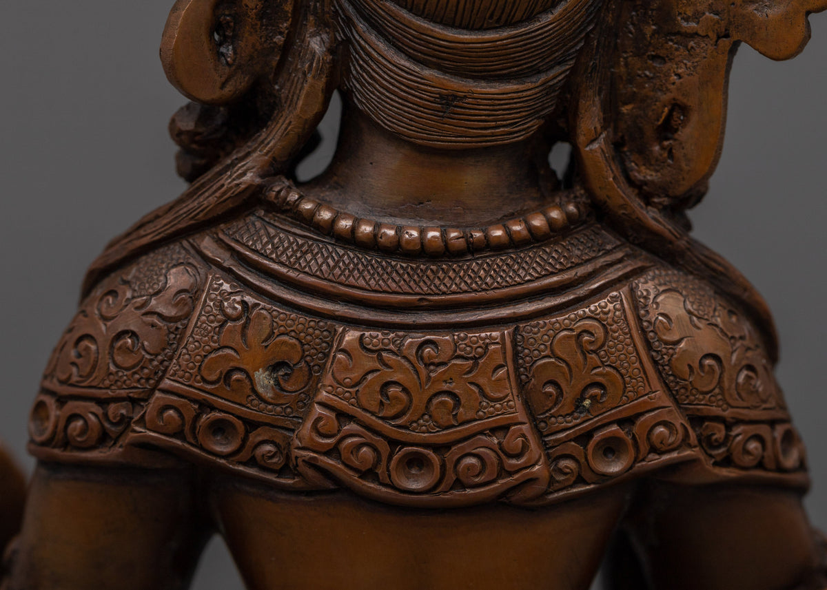 Himalayan Sculpture of Kistigarbha | The Bodhisattva of Infinite Compassion