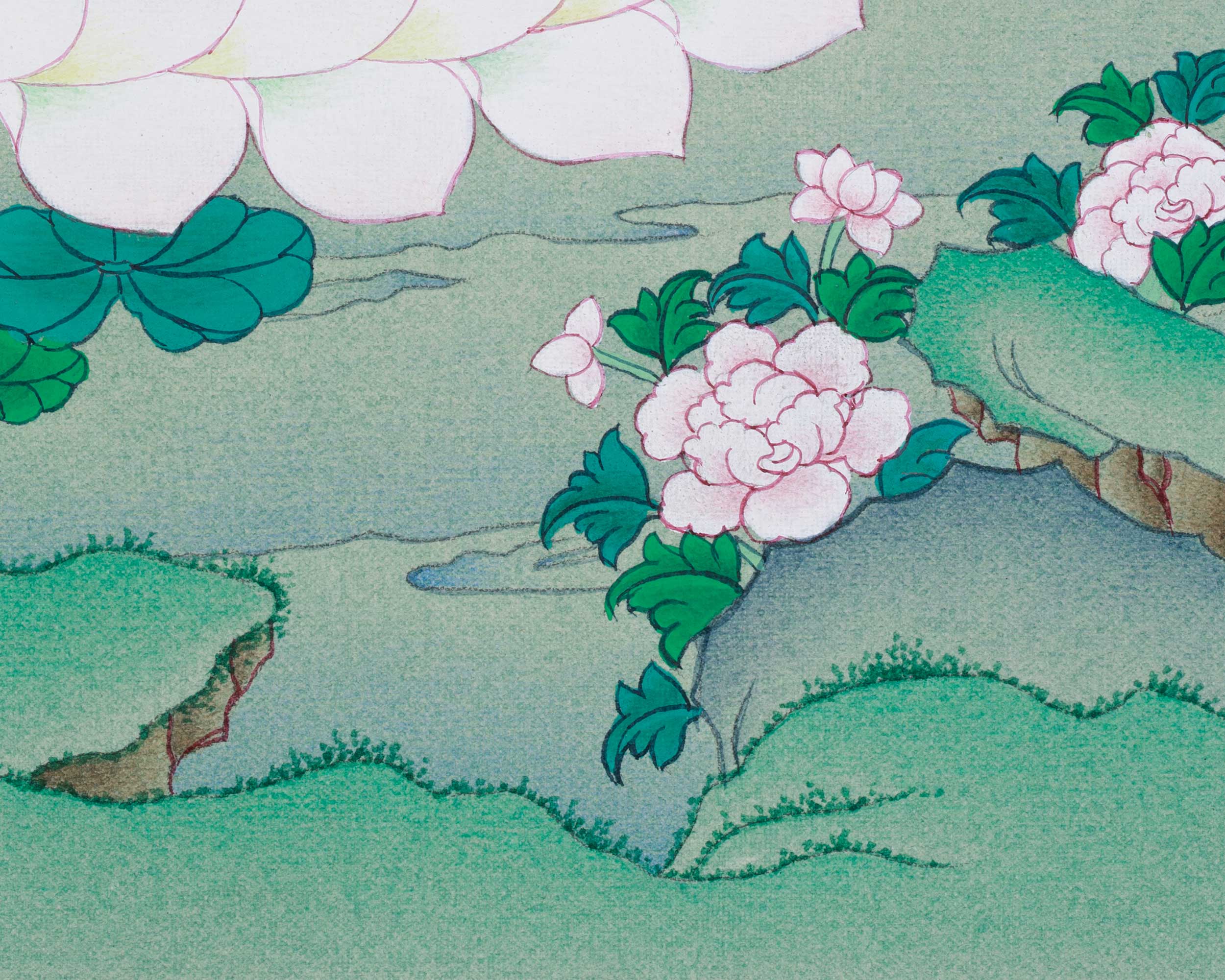 Traditional Four-Armed Chenrezig Thangka | The Bodhisattva of Boundless Mercy
