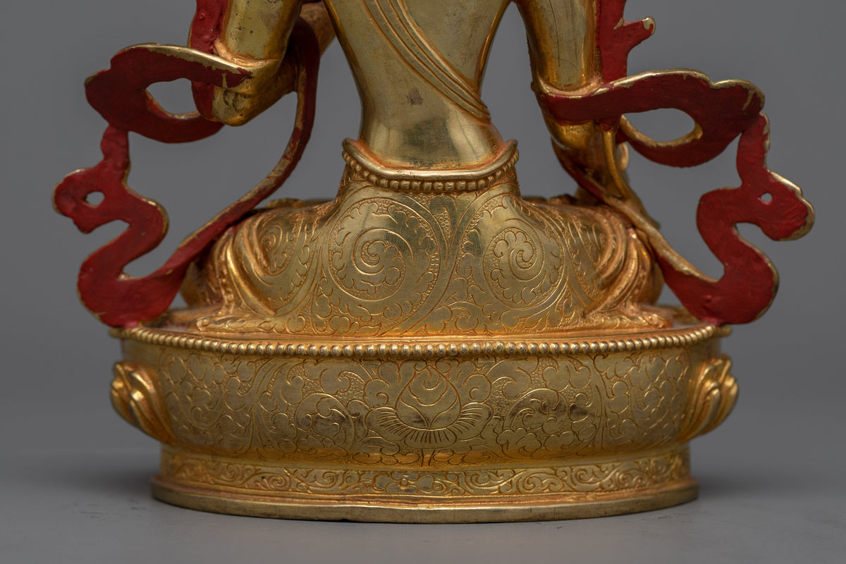 Serene White Tara Sculpture | Beacon of Healing and Longevity