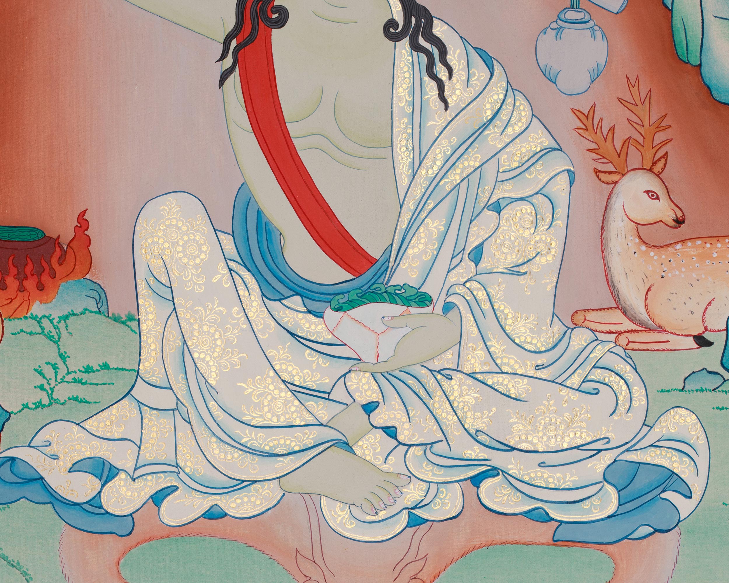 Milarepa Art | Spiritual Transformation | Lineage Master | Revered Yogis