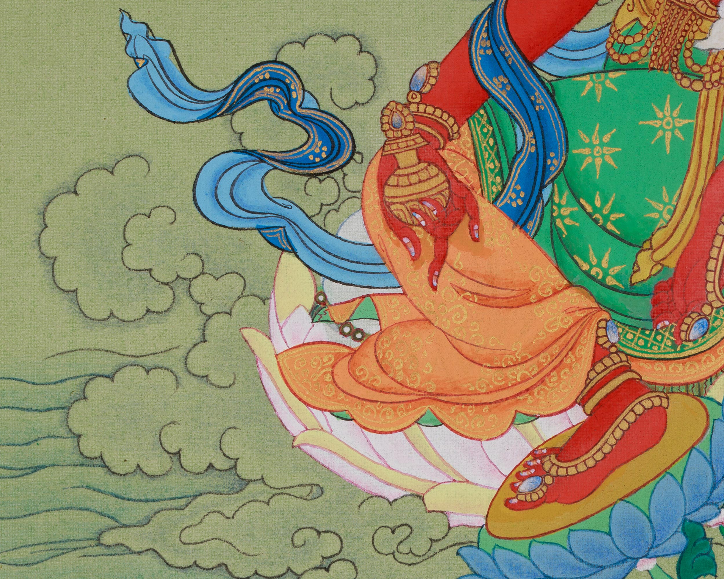 Red Tara Tibetan Thangka | Feminine Force of Transformation