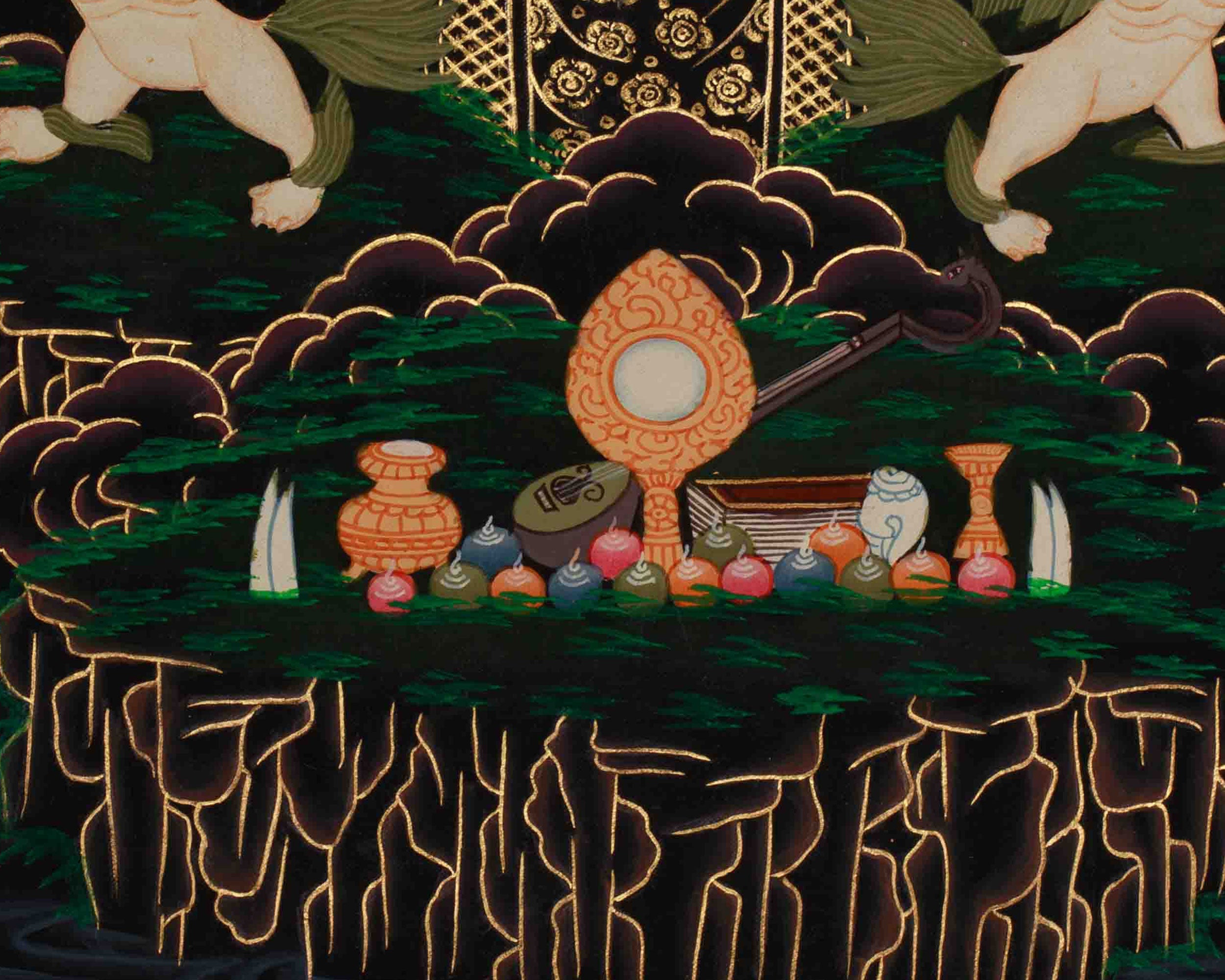 Vajrasattva Tibetan Thangka | Buddhist Purification Deity