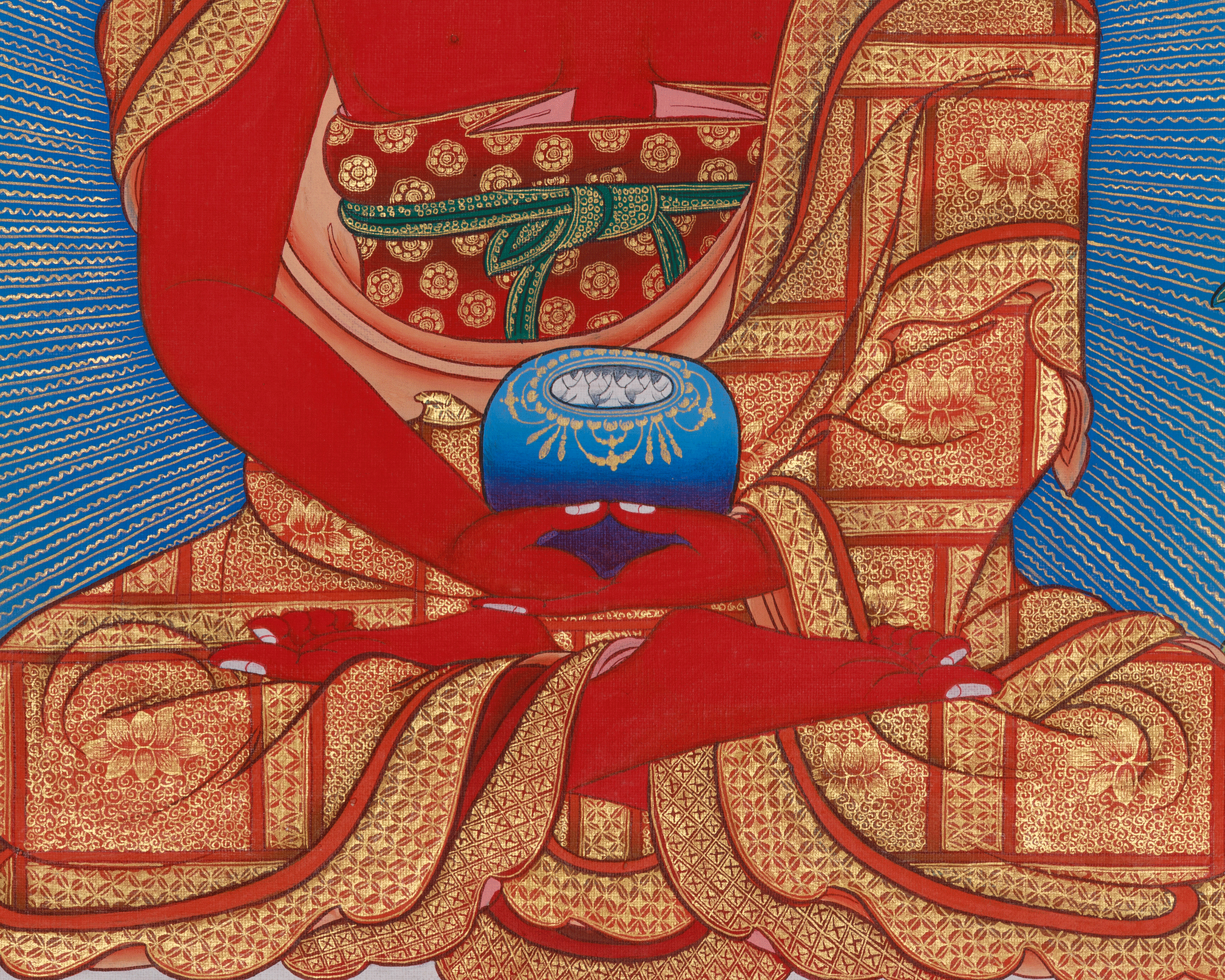 Buddhist Amitabha Buddha Thangka | Pure Land Buddhism
