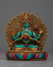 Radiant Chenrezig Statue