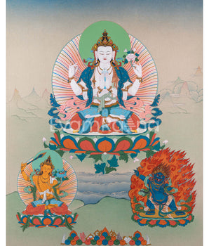 Chenresig with Vajrapani