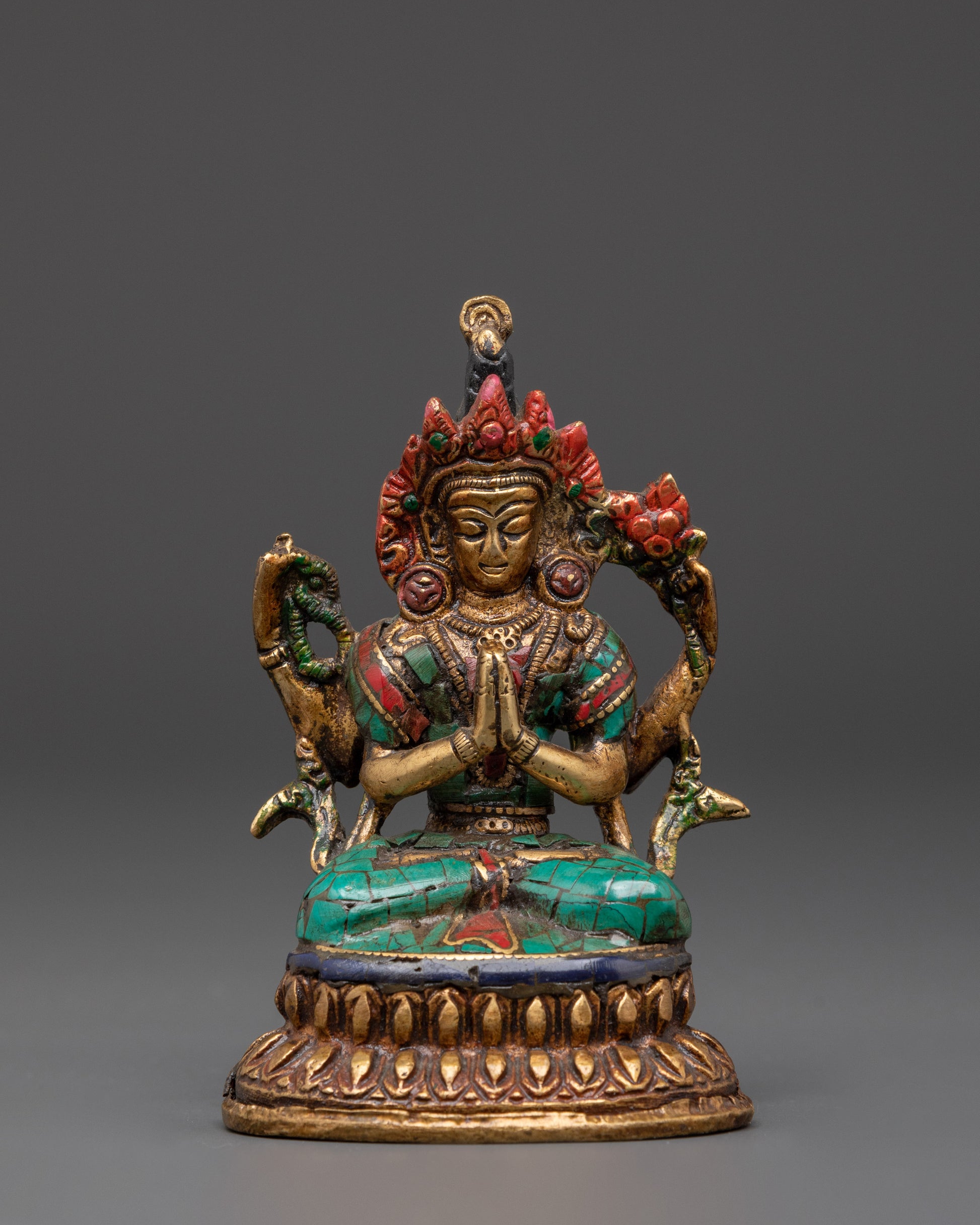 Handcrafted Tibetan Chenrezig Deity