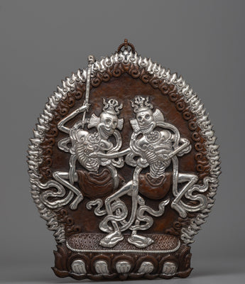 Citipati Buddhist Dharmapala Wall Hanging