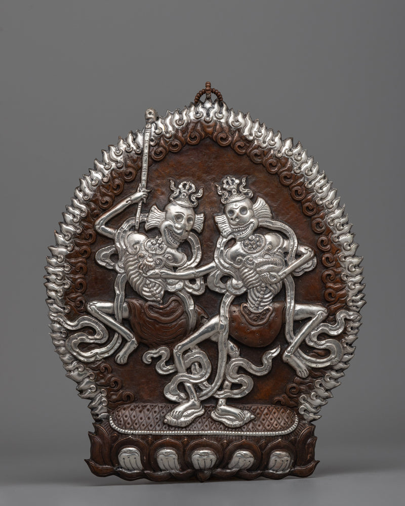 Citipati Buddhist Dharmapala Wall Hanging