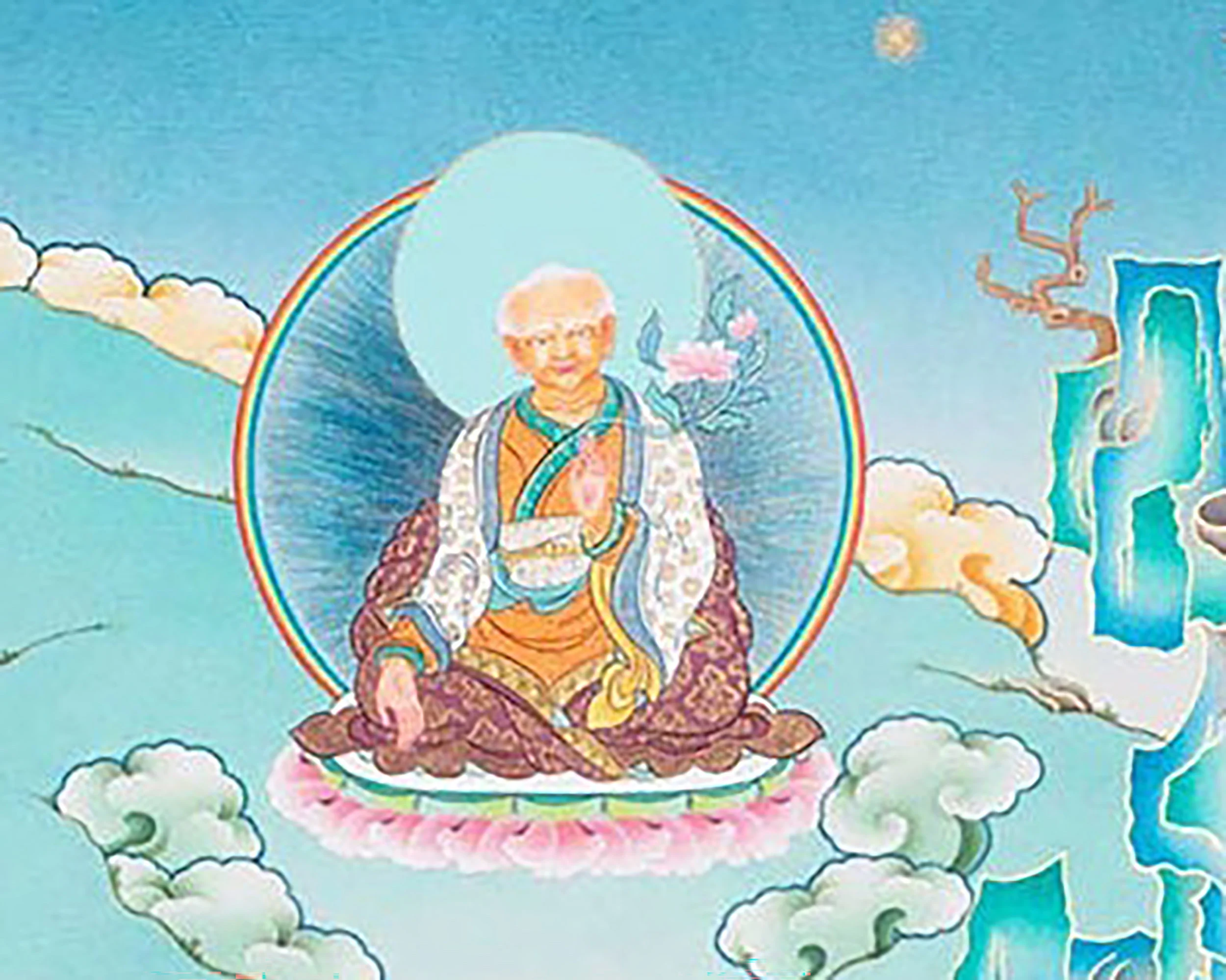 Hevajra With Eight Dakinis Thangka | Tibetan Vajrayana Print
