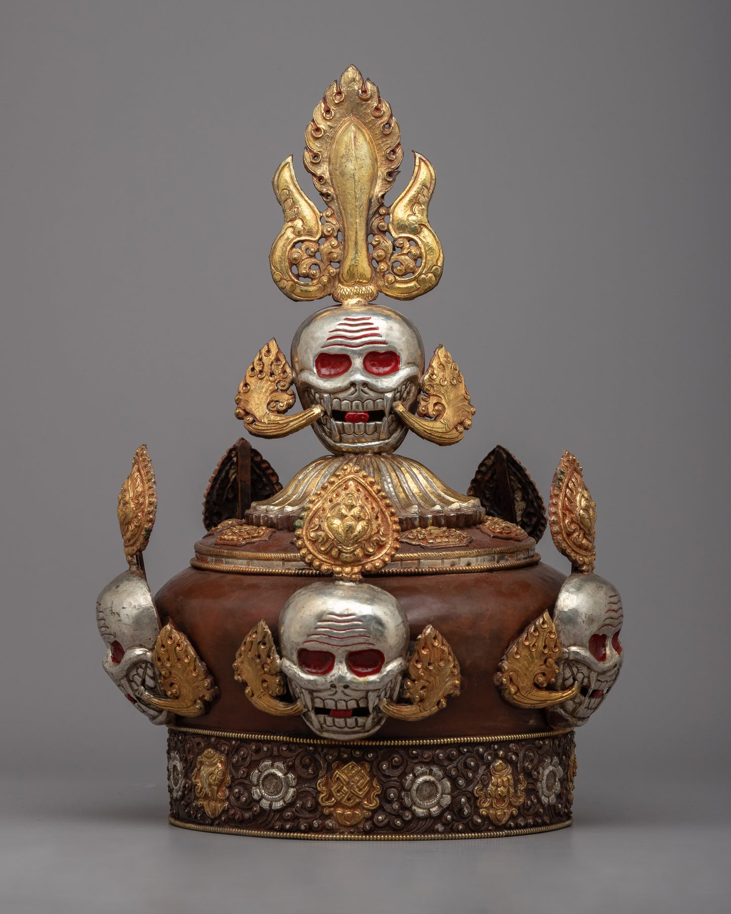 Tibetan Skull Crown