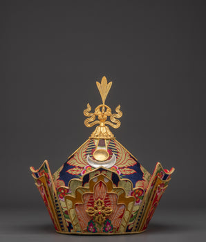 Handcrafted Tibetan Ritual Crown 