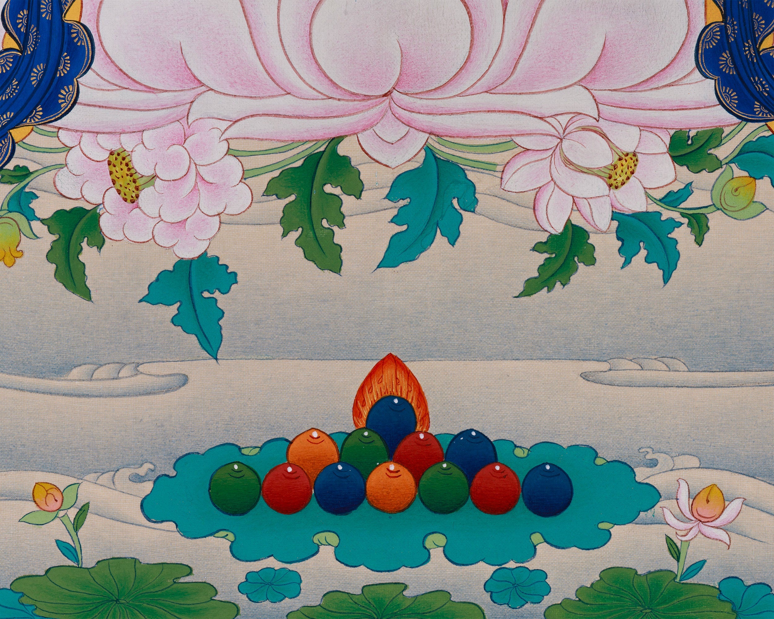 White Tara 24 Inches Thangka | Tibetan Painting of Compassion and Longevity