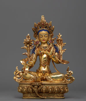 gold-gilded-green-tara