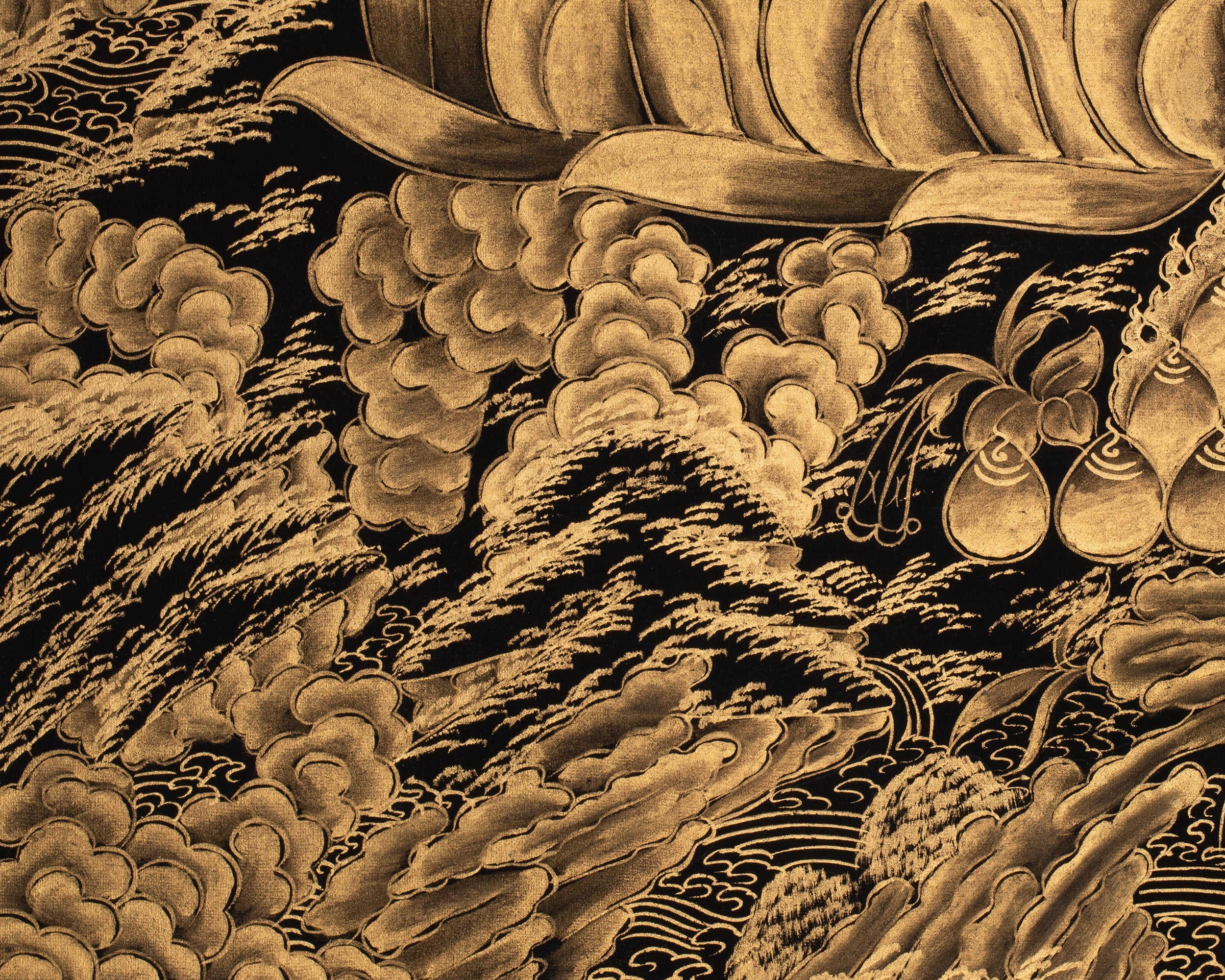 Gold Medicine Buddha Thangka | Symbol of Healing & Balance