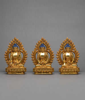 three buddha statue 