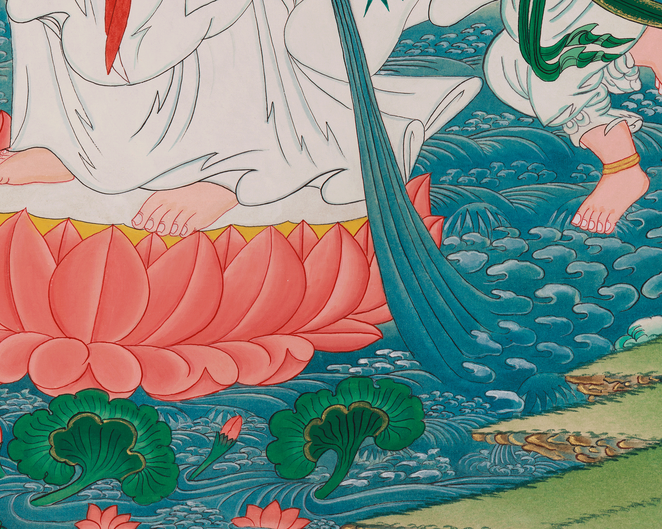 Quanyin Thangka | Compassion and Peace Deity | Japanese Art