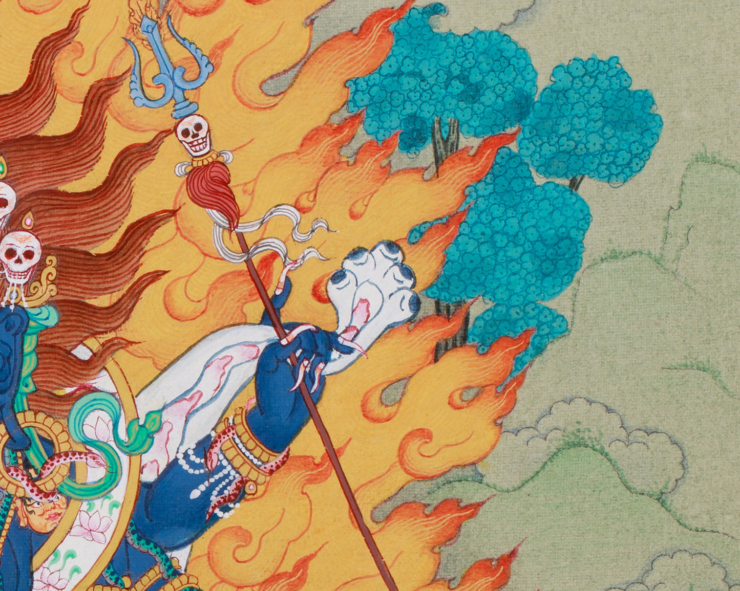 Six-Armed Mahakala Thangka | Protector of Wisdom and Compassion