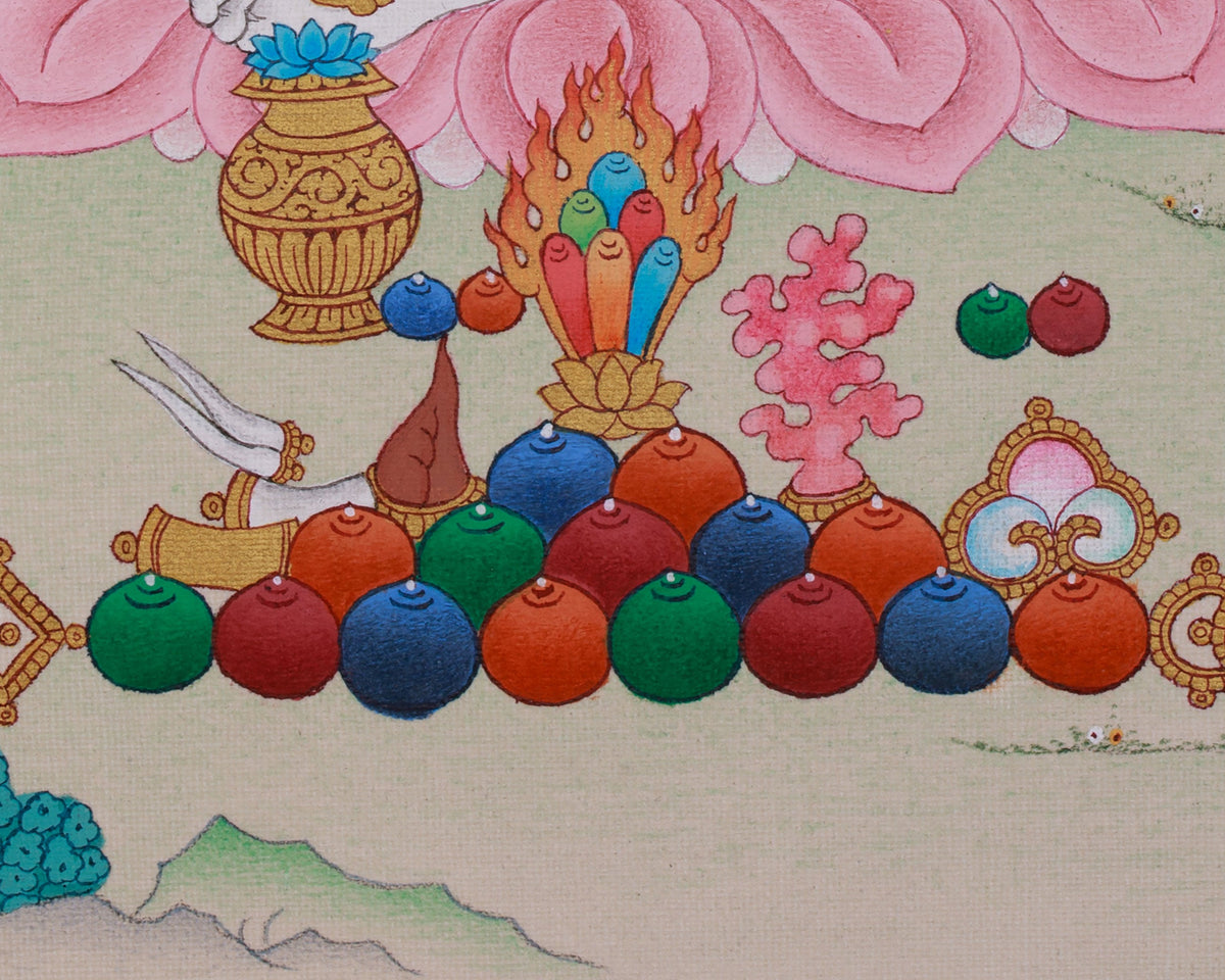 Vajrayana Abundance Deity Dzambhala Art | A Sacred Symbol of Prosperity and Fortune