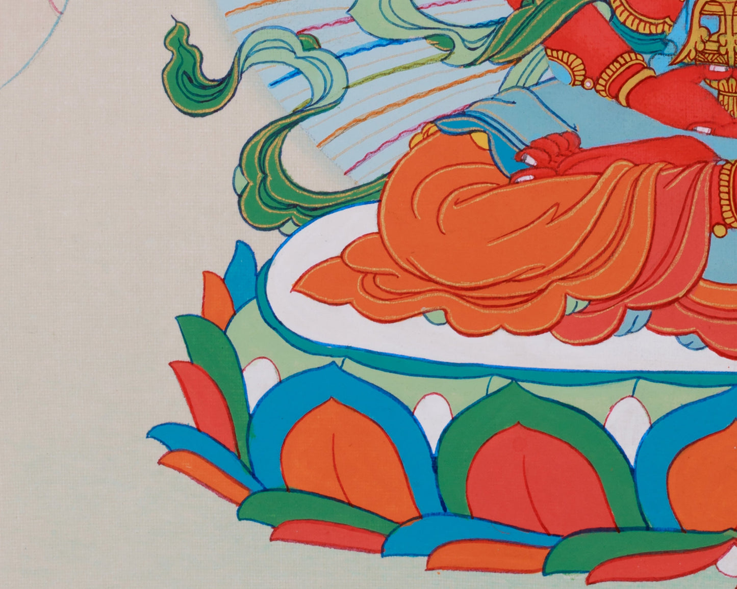 Small Red Buddha, Amitayus Thangka